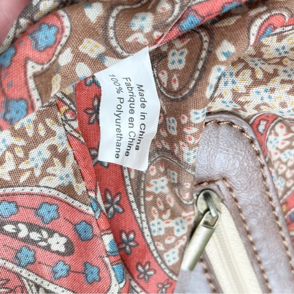 Altar’d State Brown Leather Bow Shoulder Bag Purse - Picture 14 of 15